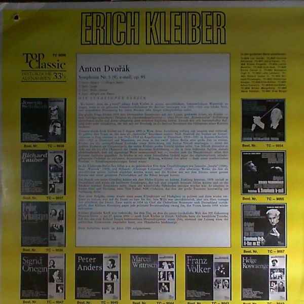 Kleiber Erich (dir.) — Dvorak: symphonie #5 e-moll, op.95