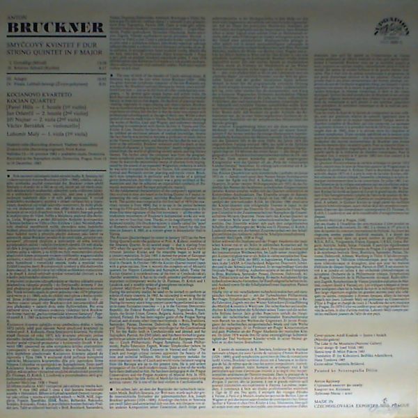 Kocian Quartet — Bruckner: String Quintet