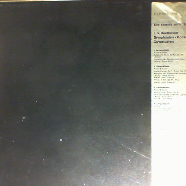 Koniglich dan. Symphonie-Orchester (cond. Hurst G.)/Hamburger Symphonie-Orchester (cond. Jones R.) — Beethoven - Symphonien, Konzerte, Ouvertueren