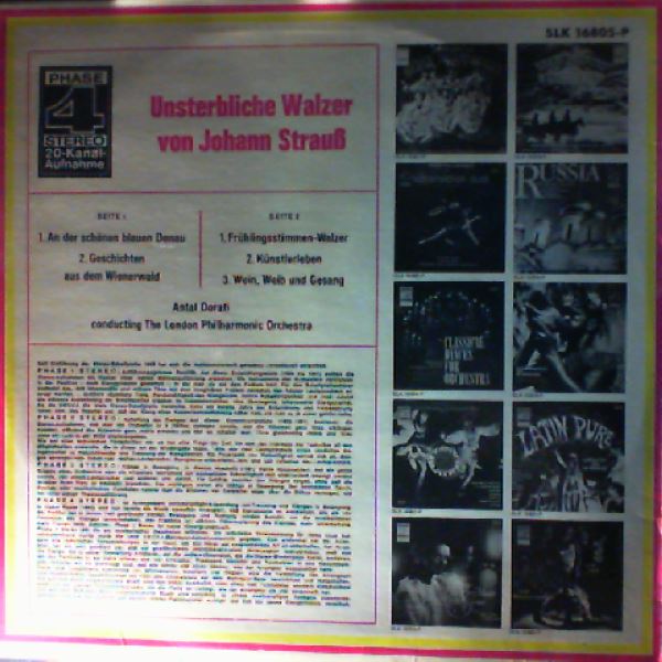 London Philharmonic Orchestra (cond. Dorati A.) — Strauss Johann - Unsterbliche Walzer