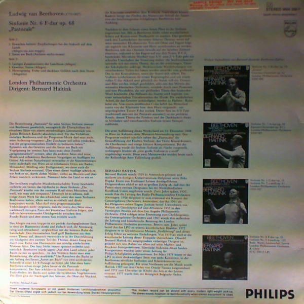 London Philharmonic Orchestra (cond. Haitink Bernard) — Beethoven - Sinfonie No.6 "Pastorale"