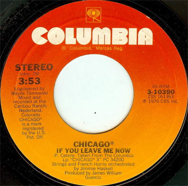 Chicago (2) — If You Leave Me Now