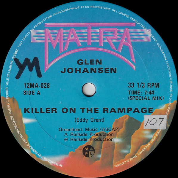 Glen Johansen — Killer On The Rampage