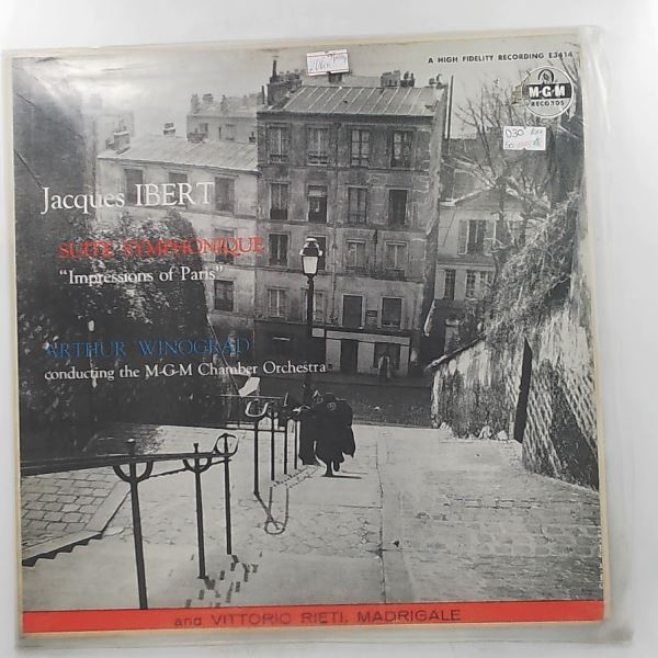 MGM Chamber Orchestra (cond. Winograd A.) — Ibert - Suite Symphonique "Impressions Of Paris" / Rieti - Madrigale
