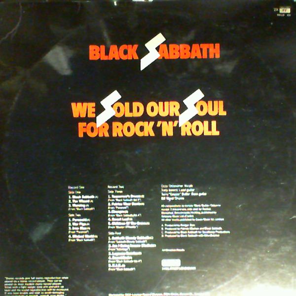 Black Sabbath — We Sold Our Soul For Rock 'N' Roll