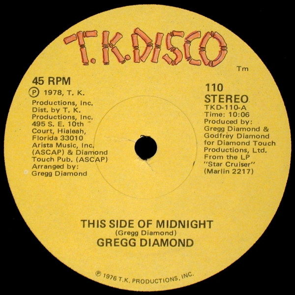 Gregg Diamond — This Side Of Midnight / Star Cruiser