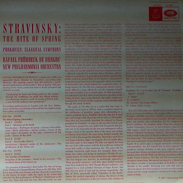 New Philharmonica Orchestra — Stravinsky: The Rite Of Spring (con. R. Fruhbeck De Burgos)