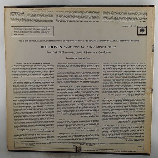 New York Philharmonic (cond. Bernstein L.) — Beethoven - Symphony no. 5