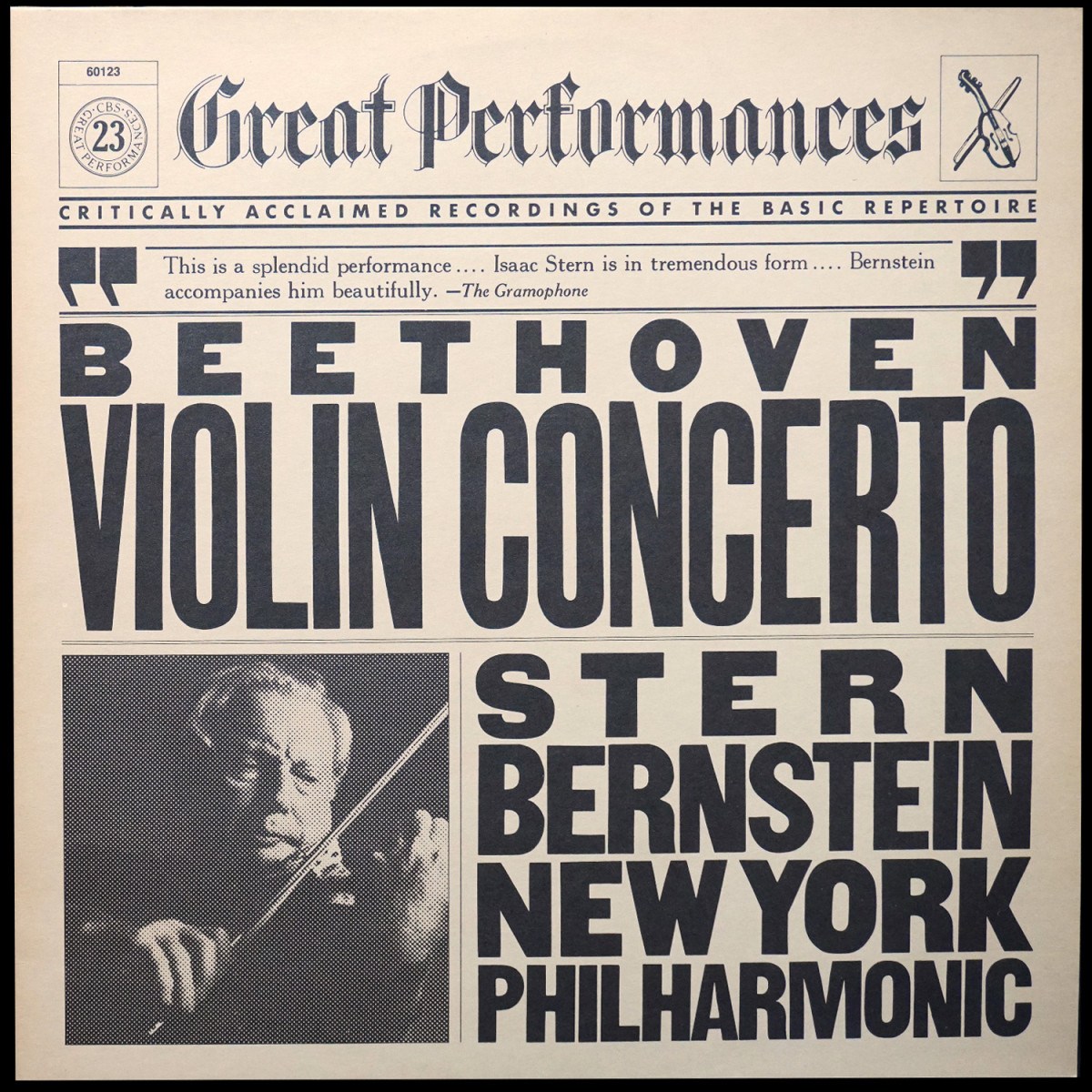 Leonard Bernstein / Isaac Stern / New York Philharmonic — Beethoven - Violin Concerto