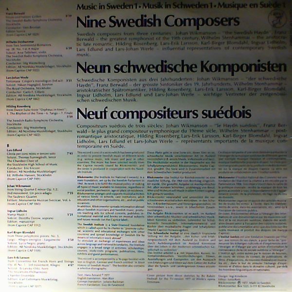 Nine Swedish Composers — Music in Sweden 1