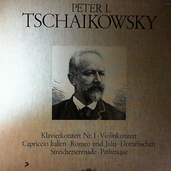 Norddeutsche Philharmonie (dir. Zanotelli H.)/Lang H./Novak J./Munchener Symphoniker (dir. Starek M./Scholz A./Adolph H.)/Suddeutsche Philharmonie (dir. von Pitamic A./Zsoltay D.)/Suddeutsche Kammerphilharmonie (dir. Wich G.) — Tchaikovsky - Klavierkonzert nr. 1, Violinkonzert op. 35, Capricco Italien, Romeo und Julia, Dornroschen Streicherserenade, Symphonie nr. 6 "Pathetique"