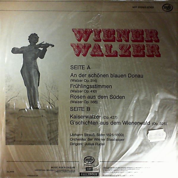 Orchester Der Wiener Staatsoper (cond. Rudel Julius) — Strauss Joh. Sohn - Wiener Walzer