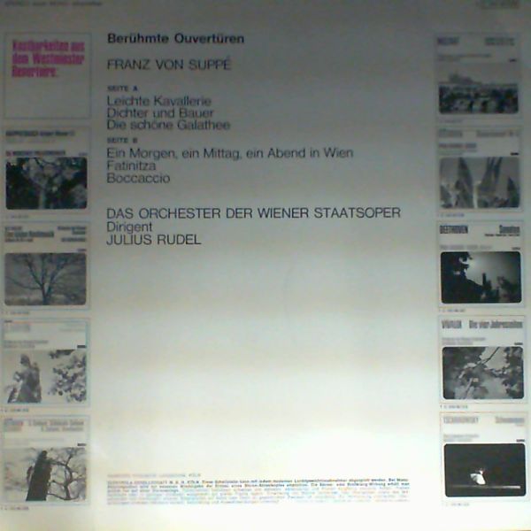 Orchester Der Wiener Staatsoper (cond. Rudel Julius) — Suppe F.V.: Beruhmte ouverturen