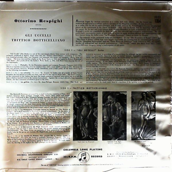 Orchestra Alessandro Scarlatti (cond. Caracciolo F.) — Respighi - "Gli Uccelli" Suite (Birds); Trittico Botticelliano (Botticellian Triptych)