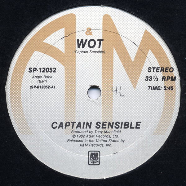 Captain Sensible — Wot / Happy Talk