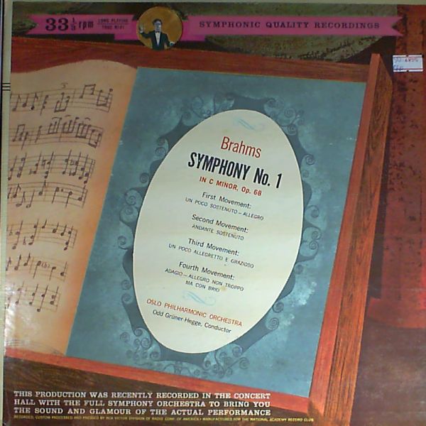 Oslo Philarmonic — Brahms - Sym. No. 1 c-moll op. 68 (con. Gruner-Hegge)