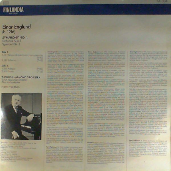 Pekkanen Pertti — Einar Englund: symphony no.1