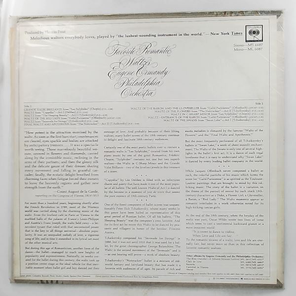 Philadelphia Orchestra (cond. Ormandy E.) — Favorite Romantic Waltzes
