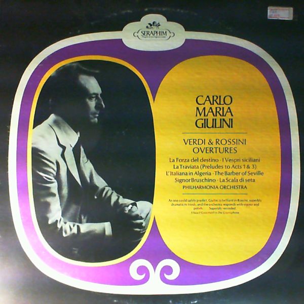 Philharmonia Orchestra (cond. Giulini C.) — Verdi G. and Rossini G. Overtures
