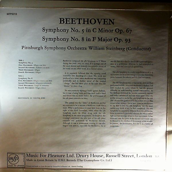 Pittsburgh Symphony Orchestra (cond. Steinberg W.) — Beethoven - Symphony No. 5, no. 8