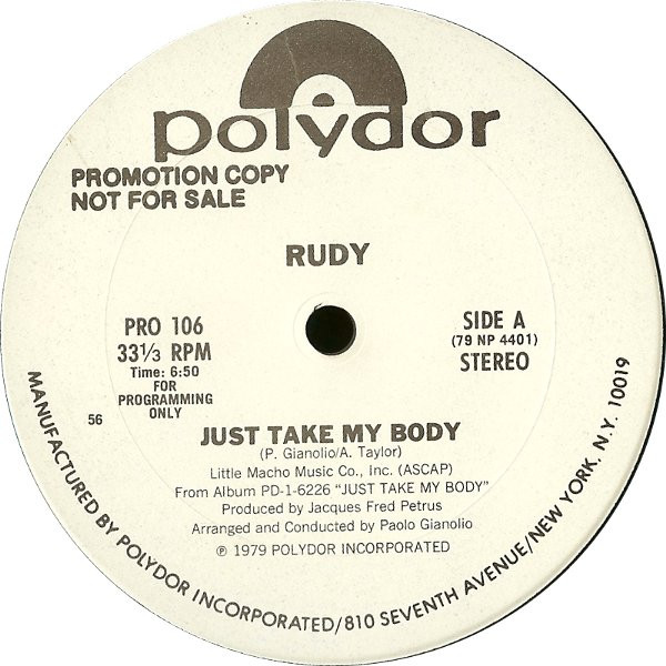 Rudy (18) — Just Take My Body
