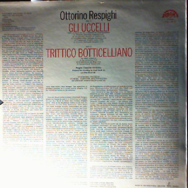 Prague Chamber Orchestra — Respighi - Gli Uccelli, Trittico Botticelliano