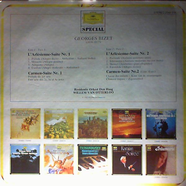 Residentie Orkest (cond. Otterloo W.) — Bizet - L'Arlesienne-Suite nr. 1, Carmen-Suite nr. 1