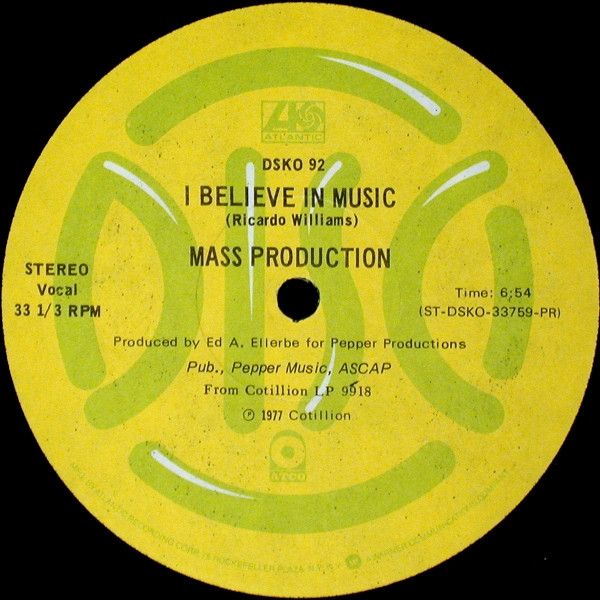 Mass Production — People Get Up / I Believe In Music