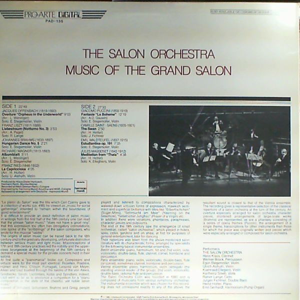 Salon Orchestra — Music of the grand salon
