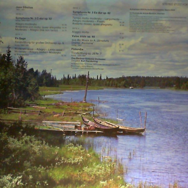 Sanderling Kurt — J. Sibelius: Finlandia 3. 5. symphony - En saga Valse triste
