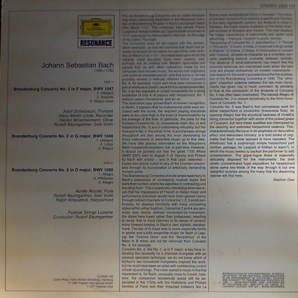 Scherbaum Adolf — Bach: Brandenburg concertos #2-3-5