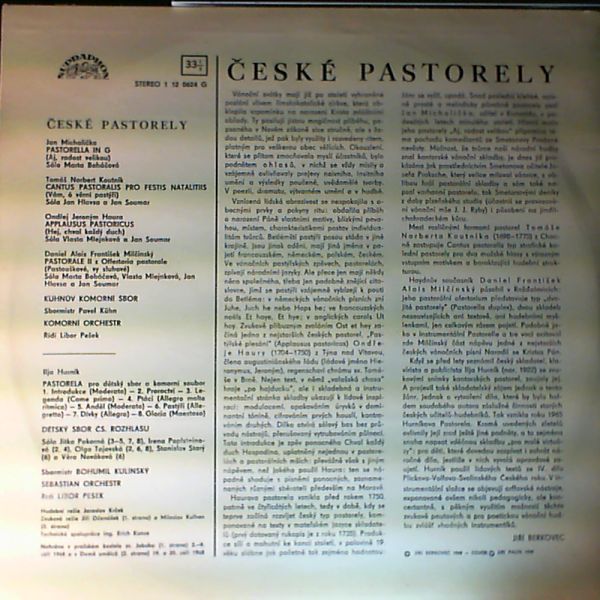 Sebastian Orchestra (Resek Libor) — Ceske Pastorely - Michalicka J., Koutnik T., Haura O., Milcinsky D.