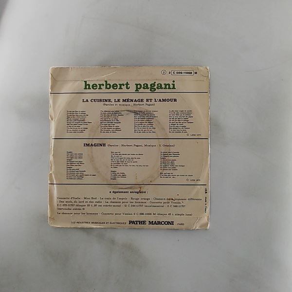 Pagani Herbert — La Cuisine, Le Menage & L'amour / Imagine