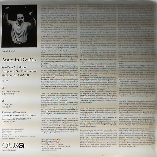 Slovenska Filharmonia (con. Kosler Zdenek) — Dvorak A.: Symphony Nr.7 in D minor