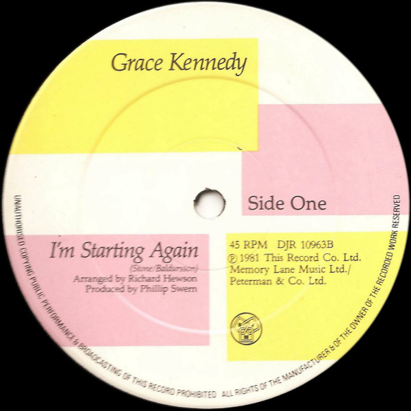 Grace Kennedy — I'm Starting Again