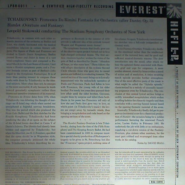 Stokowski Leopold (con.) — Tchaikovsky: Hamlet (overture and fantasy) (Чайковский)