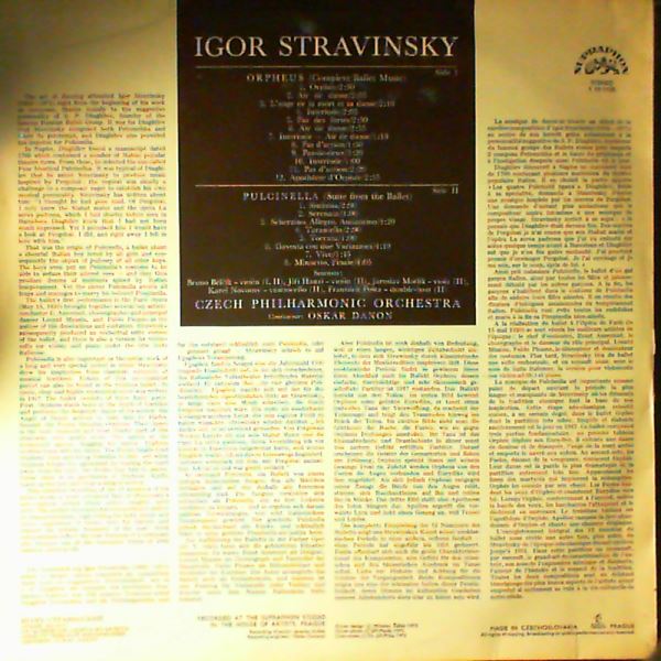 Stravinsky (Стравинский) — Orpheus / Pulcinella (dir. Oskar Danon)