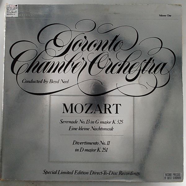 Toronto Chamber Orchestra (cond. Neel Boyd) — Mozart - Serenade No.13 In G Major K.525 Eine Kleine Nachtmusik / Divertimento No.11 In D Major K.251