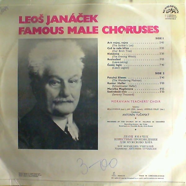 Tucapsky A. (con.) — Leos Janacek: famous male choruses