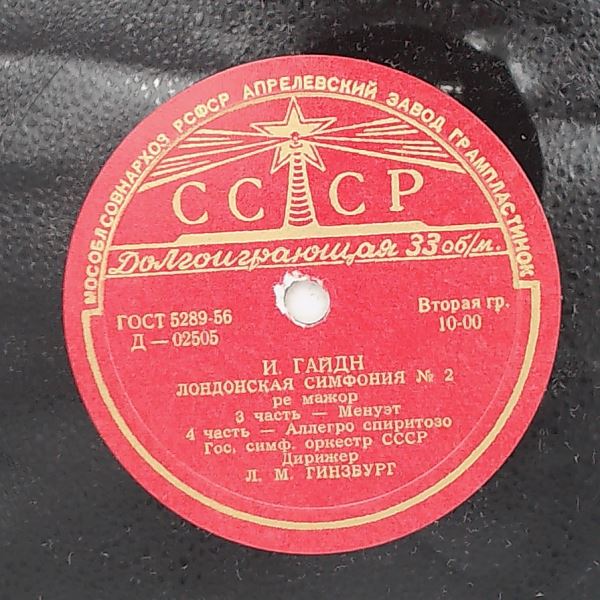USSR State Symphony Orchestra (cond. Ginzburg L.) — Haydn J. - London Symphony No 2