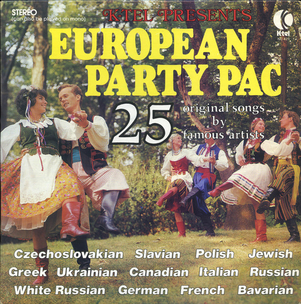 Various — European Party Pac 25 Original Songs By Famous Artists