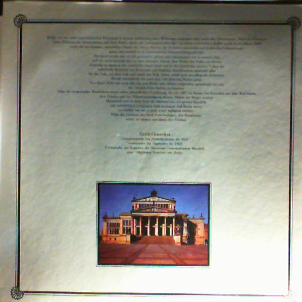 Various Artists — 1. Januar 1987 - Festliches Eroffnungskonzert Im Schauspielhaus Berlin