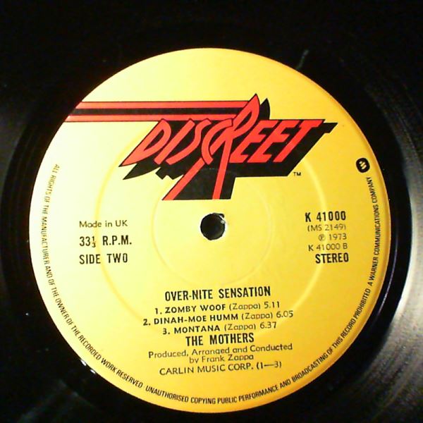 The Mothers — Over-Nite Sensation