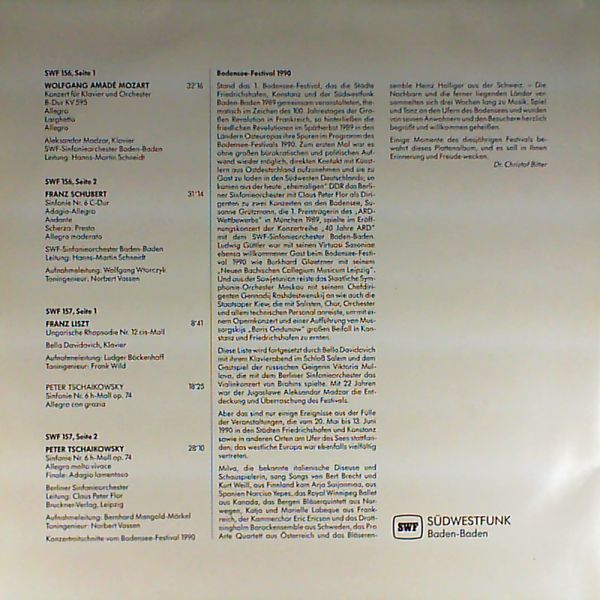 Various Artists — Bodensee Festival 1990