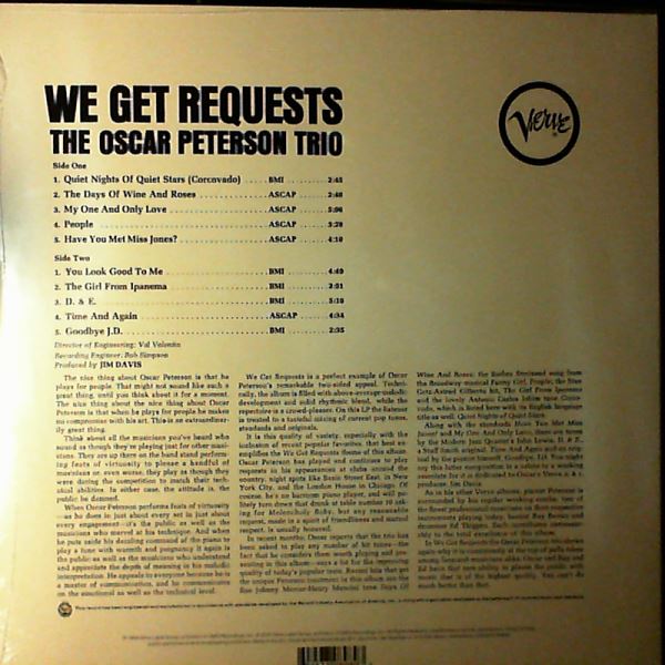 The Oscar Peterson Trio — We Get Requests