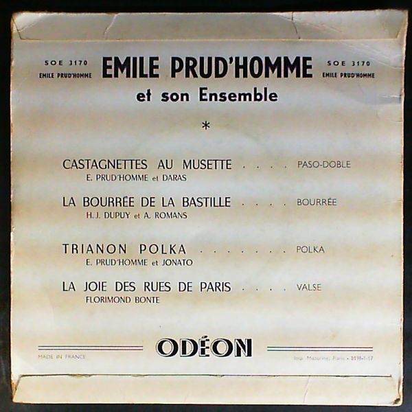 Prud'homme Emile — Et son ensemble