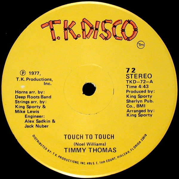 Timmy Thomas — Touch To Touch