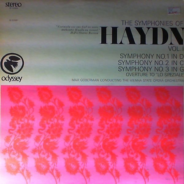 Vienna State Opera Orchestra — The Symphonies of Haydn, vol. 1: Sym. Nos. 1, 2, 3 (con. Goberman)