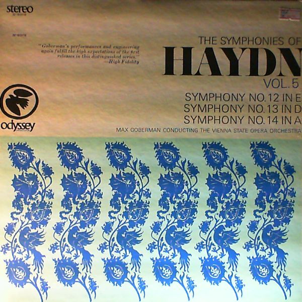 Vienna State Opera Orchestra — The Symphonies of Haydn, vol. 5: Nos. 12, 13, 14 (con. Goberman)