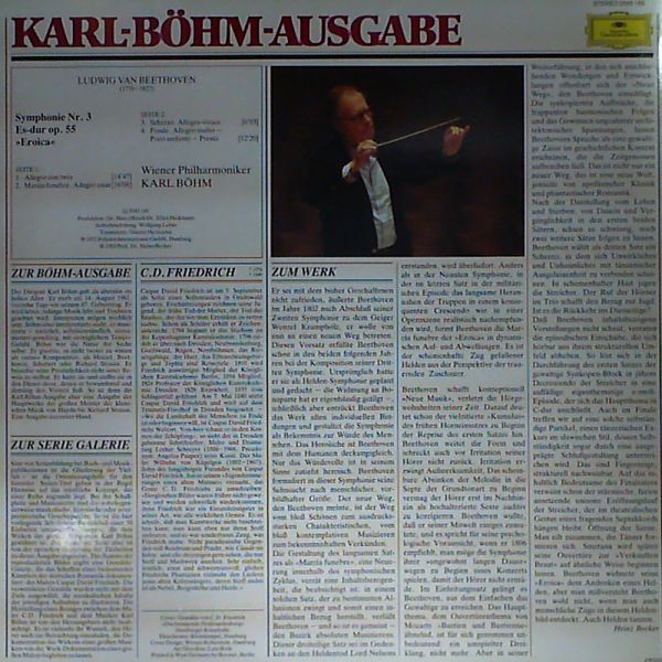 Wiener Philharmoniker — Beethoven - Sym. No. 3 "Heroic" (Karl-Bohm-Ausgabe)